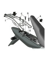 Mocowanie kufra centralnego Shad do Honda CBF 250 (04-08)