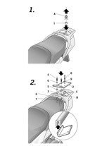 Mocowanie kufra od SH39 do SH59x centralnego Shad do Yamaha FJR 1300 (01-05)