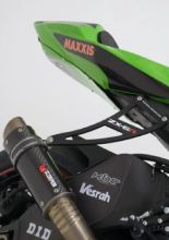 Mocowanie wydechu z zaślepką podnóżka R&G do Kawasaki ZX6R (09-) czarne
