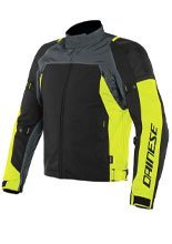 Motocyklowa kurtka tekstylna Dainese Speed Master D-Dry czarno-szaro-fluo żółta