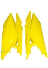 Osłony boczne tylne UFO do Suzuki RMZ 250 (19-), RMZ 450 (18-) żółte