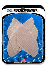 Pady boczne na zbiornik Volcano Stompgrip do Suzuki SV 650 (16-) / S (16-20)/ X (19-20) przezroczyste