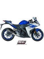 Pełny system 2-1 z tłumikiem (owal) SC-Project do Yamaha YZF-R3 [15-17]