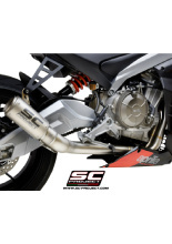 Pełny układ wydechowy 2-1 SC-Project CR-T Aprilia RS 660 (20-) tytan