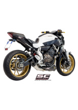 Pełny układ wydechowy 2-1, SC-Project S1 Stainless steel + Carbon - Yamaha MT-07 [13-16]