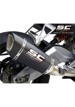 Pełny układ wydechowy 2-1 SC-Project SC1-R Aprilia RS 660 (20-) włókno węglowe