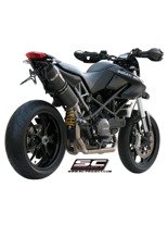 Pełny układ wydechowy 2-1 z Tłumikiem owalnym SC-Project do Ducati HYPERMOTARD 796 [10-12]