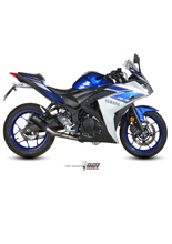 Pełny układ wydechowy (MK3) MIVV do Yamaha YZF-R25 (15-) / YZF-R3 (15-) / MT-03 (16-) czarny