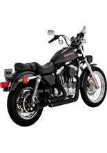 Pełny układ wydechowy Vance & Hines Shorthots czarny do Harley Davidson XL (99-03)
