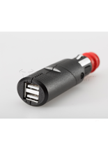 Podwójny port z uniwersalną wtyczką USB SW-MOTECH do zapalniczki standardowej/ DIN [12V; 2 x 2.100 mA]