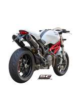 Podwójny tłumik SC-Project GP-Tech Carbon - Ducati Monster 696 [09-14]