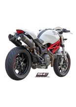 Podwójny tłumik SC-Project Oval Carbon / Titanium - Ducati Monster 696 [09-14]