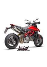 Podwójny tłumik SC-Project S1 Titanium (z siatką na wylocie) - Ducati Hypermotard 950 / RVE / SP [19-21]