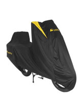 Pokrowiec motocyklowy Touratech Super-Soft do motocykli Enduro z kuframi bocznymi czarno-żółty