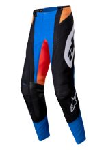 Spodnie cross damskie Alpinestars MX Techstar Melt pomarańczowo-niebieskie