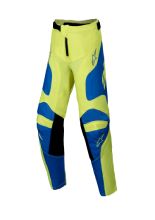 Spodnie cross damskie Alpinestars MX Youth Racer Veil żółto-niebieskie