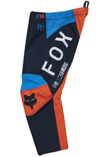 Spodnie cross dziecięce Fox 180 Race Spec Midnight czarno-pomarańczowe