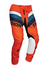 Spodnie dziecięce motocross Thor Pulse Racer Youth pomarańczowo-niebieskie
