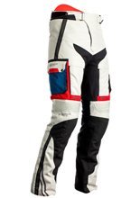 Spodnie motocyklowe tekstylne Rst Pro Series Adventure-X CE biało-czarno-czerwone