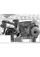 Stelaż Kappa pod kufry boczne MONOKEY do Kawasaki KLV 1000 (04-06), Suzuki DL 1000 V-Storm (02-07)