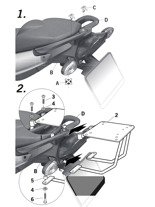 Stelaż Shad pod kufer centralny BMW F800S (09-14), F 800 R (09-15)