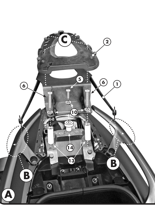Stelaż z płytą pod kufer centralny Monolock do Yamaha T-MAX 500 (08 > 11), T-MAX 530 (12 > 16)