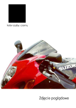 Szyba motocyklowa MRA Oryginalny kształt "O" Suzuki GSX-R 1300 Hayabusa (99-07) czarna