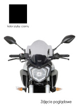 Szyba motocyklowa MRA Racing "NRM" Yamaha MT-125 [15-19] czarna