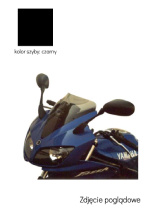 Szyba motocyklowa MRA Spoiler "S" Yamaha FZS 600 Fazer [02-03] czarna