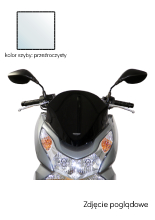 Szyba motocyklowa MRA Sport Screen "SP" Honda PCX 125 / 150 (10-13) przeźroczysta