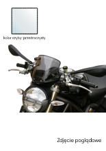 Szyba motocyklowa MRA Touring "T" Ducati Monster 696/796/1100 przeźroczysta