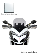 Szyba motocyklowa MRA Touring "T" Ducati Multistrada 1200/1260/ S/ Pikes P (15-) przeźroczysta