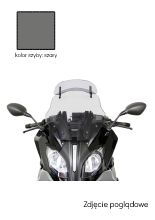 Szyba motocyklowa MRA Variotouringscreen "VT" BMW R 1200 RS [15-20] przyciemniana