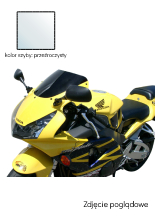 Szyba motocyklowa MRA oryginalny kształt "O" Honda CBR 900 RR (02-03) przeźroczysta