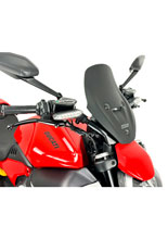 Szyba motocyklowa WRS Touring Ducati Diavel V4 (23-) czarna matowa