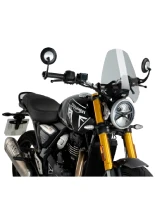 Szyba motocyklowa sportowa PUIG Triumph Scrambler 400 X/ Speed 400 (24-) lekko przyciemniana