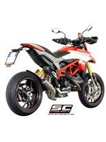 Tłumik CR-T slip-on z rurą łączącą 2-1 SC-Project do Ducati HYPERMOTARD 939 / SP [16-17]