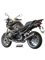 Tłumik MAT CARBON Slip-on SC-Project [Owal] do BMW R 1200 R [11-14]