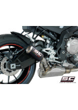 Tłumik SC-Project, CR-T Carbon (Wylot z tytanową siatką) - BMW S 1000 R [17-20]