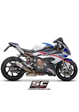 Tłumik SC-Project, CR-T Titanium (Z tytanową siatką na wylocie) (Slip On) - BMW S 1000 RR [19-20]