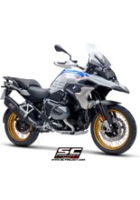 Tłumik SLIP-ON Adventure Titanium czarny matt z karbonową końcówką SC-Project do BMW R 1250 GS 2019 - ADVENTURE