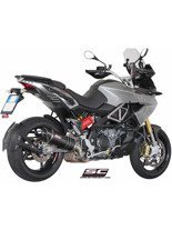 Tłumik Slip-on SC-Project [Owal] do Aprilia - CAPONORD 1200 [13-17]