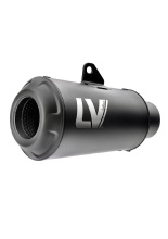 Tłumik motocyklowy LeoVince LV-10 Full Black [Slip-On, Black Stainless Steel] do Yamaha YZF-R3 [15-20] / MT-03 [16-20] / YZF-R25 [14-18] /  MT-25 [15-18]