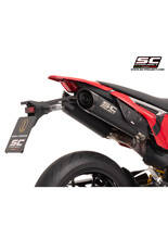 Tłumik motocyklowy podwójny SC-Project S1-C Ducati Hypermotard 698 Mono/RVE (24-) czarny mat