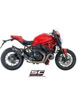 Tłumik owalny matowy CARBON Slip-on SC-Project do Ducati MONSTER 1200 R [16-17]