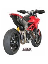 Tłumik owalny wysoka pozycja slip-on SC-Project do Ducati HYPERMOTARD 821 [13-16]