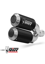 Tłumiki motocyklowe Slip-On Line (MK3) MIVV do Ducati Monster 1200 / S (14-16) czarne