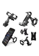 Uchwyt na telefon Biketec montowany na kierownicę motocykla/ roweru czarny [typ: R2-metal]