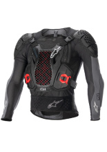 Zbroja motocyklowa Alpinestars Bionic Plus V2 czarno-czerwono-szara