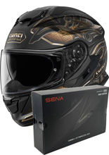 Zestaw: kask integralny Shoei GT-Air 3 Nile TC-9 + dedykowany interkom motocyklowy Sena SRL 3